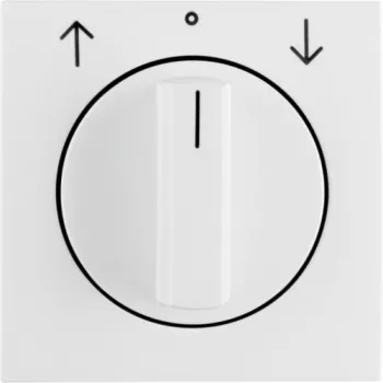 Placa central con mando giratorio para persiana Berker 1080898900 S.1/B.x blanco polar