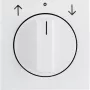 Placa central con mando giratorio para persiana Berker 1080898900 S.1/B.x blanco polar