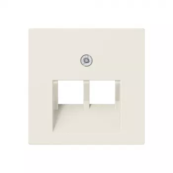 Tapa JUNG A 569-2 BFPLUA para toma de conexión UAE/IAE, termoplástico, marfil