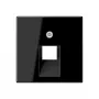 JUNG A 569-1 BFPLUA SW cubierta para tomas de datos IAE/UAE, 1 x 8 polos, termoplástico, serie A, negro