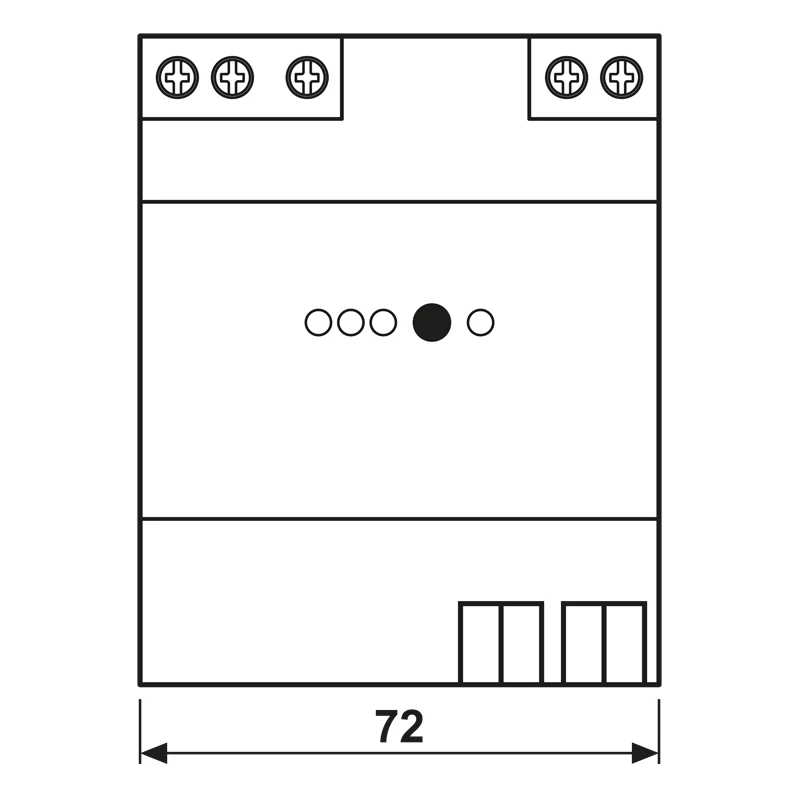 JUNG KNX Fuente de alimentación 160mA 20160REG carril DIN