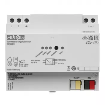 JUNG KNX Fuente de alimentación 1280mA 21280 REG carril DIN