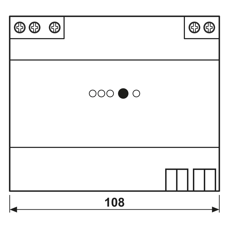 JUNG KNX fuente de alimentación 1280mA 21280 REG carril DIN