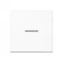 JUNG A 101 KO5 WW Tecla 1 elemento F10 con conductor de luz, duroplast, serie A, blanco alpino
