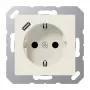JUNG A 1520-18 C Toma SCHUKO 16 A con cargador USB (JUNG Quick Charge) 1 x Type-C, Safety Plus, serie AS, blanco (ivory)