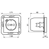 JUNG A 1520-18 C Toma SCHUKO 16 A con cargador USB (JUNG Quick Charge) 1 x Type-C, Safety Plus, serie AS, blanco (ivory)