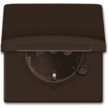 Busch-Jaeger 2064-0-0291 Toma Schuko CEE 7/3 2P+E IP44 marrón 250V 16A superficie