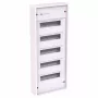 Striebel & John Serie AK Cuadro de distribución de superficie 60 PLE 5 filas sin puerta IP65 IK08 gris claro RAL 7035