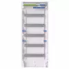 Striebel & John Serie AK Cuadro de distribución de superficie 60 PLE 5 filas sin puerta IP65 IK08 gris claro RAL 7035