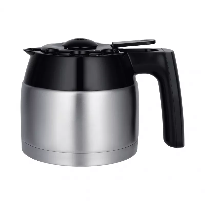 Steba KM F3 Cafetera de filtro térmica, 1,25 l, 1000 W, acero inoxidable/negro