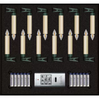 Krinner Superlight Bavaria Mini Flame juego de 12 uds. Ivory