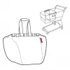 Reisenthel Easyshoppingbag Negro - 30L Bolsa de compra con sujeción para trolley