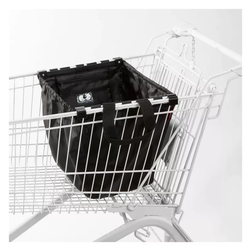 Reisenthel Easyshoppingbag Negro - 30L Bolsa de compra con sujeción para trolley