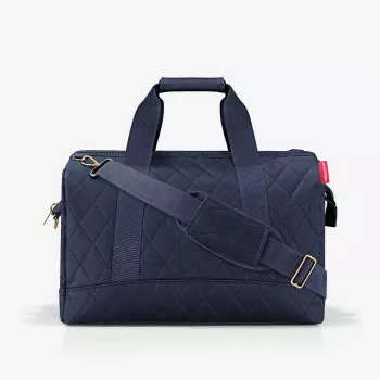 Reisenthel Allrounder L Bolsa de viaje Rhombus Midnight Gold, 30L, azul