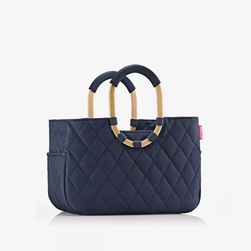 Reisenthel loopshopper M Frame Rhombus Midnight Gold Cesta de la compra
