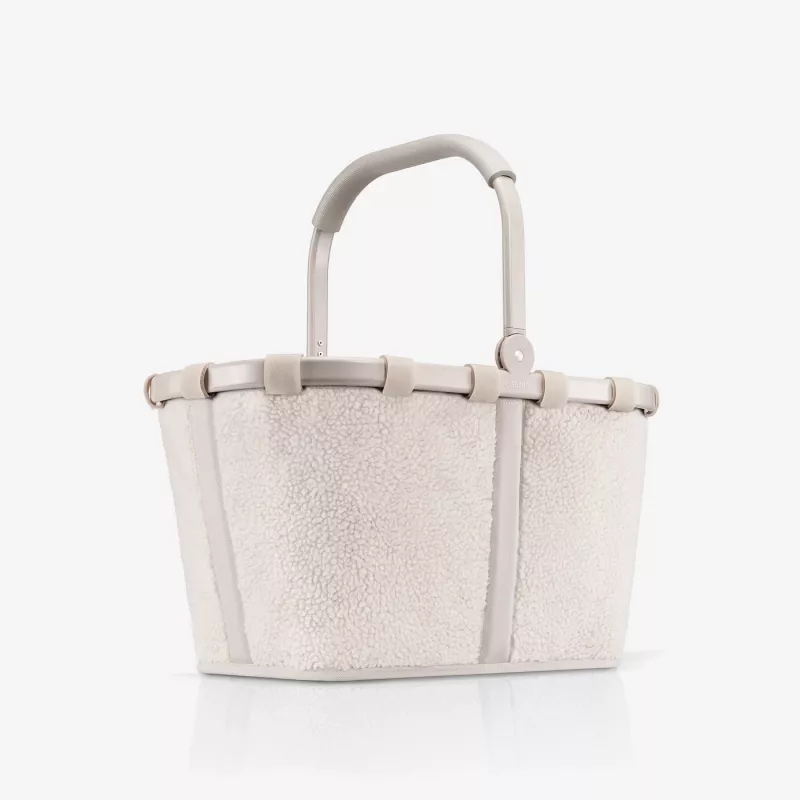 Reisenthel Carrybag Teddy Sand (BK1042) - cesta de la compra, 22L, poliéster reciclado