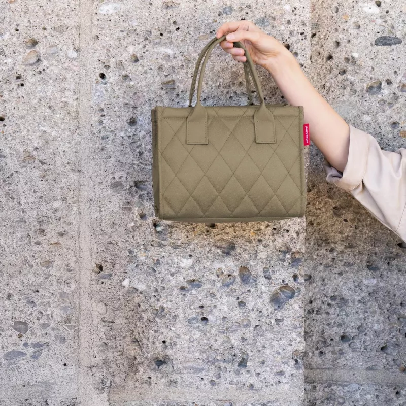 Reisenthel dailyshopper XS rhombus olive mini bolso tote