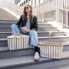 Reisenthel Carrybag Summerstripes Coffee cesta de la compra 22L