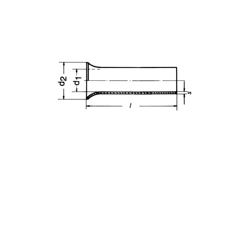 Klauke 7312V Virola de cable, 2,5 mm², 12 mm, cobre