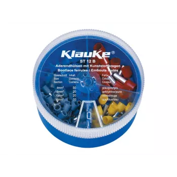 KLAUKE surtido de terminales tubulares aislados 4-16 mm², 275 uds., DIN 46228 parte 4
