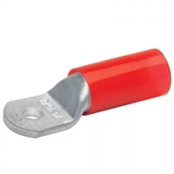 Klauke 605R12 Terminal tubular aislado, 35 mm², M12, rojo, cobre estañado, recto, poliamida
