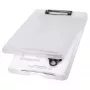 MAPED The Clip Portapapeles H2532010 DIN A4 blanco translúcido plástico