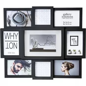 NIELSEN DESIGN Why Not Collage Black Resin Gallery marco de fotos 8999334