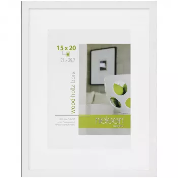 NIELSEN DESIGN Apollon White 21x29,7 Wood marco de fotos DIN A4 8988047