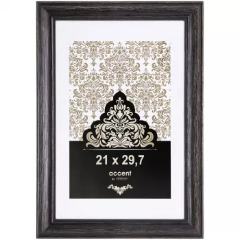 NIELSEN DESIGN Accent Vintage Marco de fotos DIN A4 21x29,7 cm madera negro