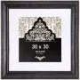 NIELSEN DESIGN Accent Vintage 30x30 Marco de fotos de madera negro