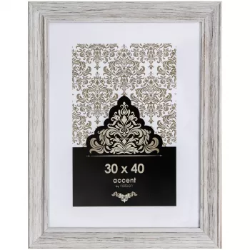NIELSEN DESIGN Accent Vintage 30x40 Madera Blanco Marco de fotos 3231001
