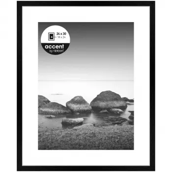 NIELSEN DESIGN Aura Marco de fotos negro 24x30 cm madera incl. paspartú 1122000