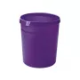 HAN GRIP 18L Papelera redonda, polipropileno, lila, 312mm x 312mm