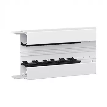 Hager BRN6517019016 parte inferior perfil de canaleta de antepecho montaje de dispositivos BRN 65x170mm - 2 m blanco