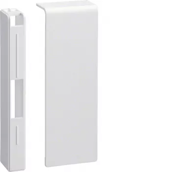 HAGER tapa final SL2011569016 SL 20x115mm blanco tráfico (RAL 9016) para canaleta Tehalit SL