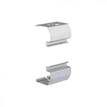 Hager BRS651709 Par de acoplamiento para canal BRS 65x170, chapa de acero, blanco