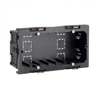 Hager G2860 Caja de instalación de aparatos de 2 elementos para canal BR, negro