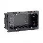 Hager G2860 Caja de instalación de aparatos de 2 elementos para canal BR, negro