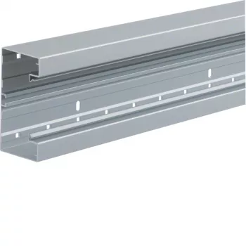 Hager BRA651301ELN base de canaleta de antepecho, aluminio anodizado natural, 2000x130x65 mm