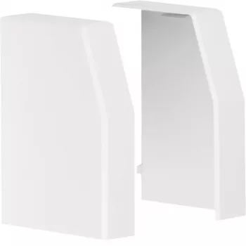 Hager tapa terminal para canaleta de cables RK 110, 110x60 mm, blanco puro (RAL 9010), par