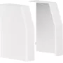 Hager tapa terminal para canaleta de cables RK 110, 110x60 mm, blanco puro (RAL 9010), par
