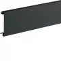 Hager BR08029011 tapa de canaleta de zócalo PVC para BR 80mm negro grafito