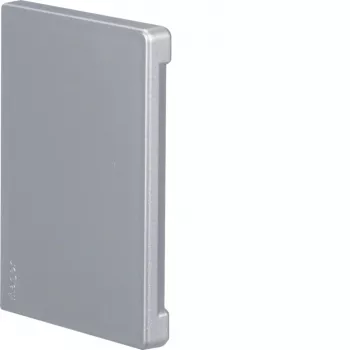 HAGER pieza de cierre libre de halógenos BR 65x100mm ancho de tapa 80mm aluminio lacado (BR651006LAN)