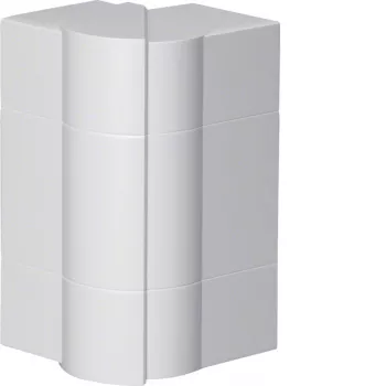Hager BR651703H9016 esquina exterior ajustable para canaleta BR/A/S 68x170mm blanco RAL 9016