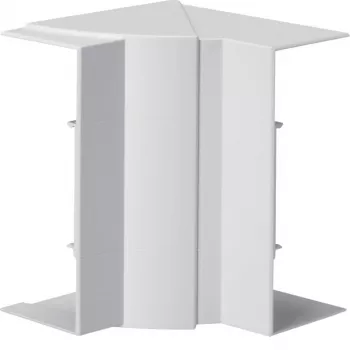 Hager BR651704H9016 curva de esquina interior ajustable para canaleta BR/A/S 68x170mm blanco RAL 9016