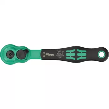 Wera 8010 A Zyklop Comfort cabezal de carraca con accionamiento de 1/4 pulgadas