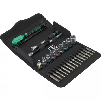 Wera 8100 SA 14 Zyklop Comfort set de carraca con accionamiento de 1/4 pulgadas, 14 piezas