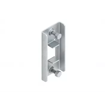 Niedax TZK 86-96 S pinza intermedia para perfiles en C 2986 y 2996, acero galvanizado en banda