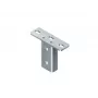 Niedax KU 4530 F Placa para cabeza de tornillo para perfil en U, acero galvanizado en caliente, incl. accesorios