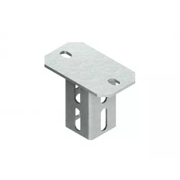 Niedax KU5050 placa de cabeza de tornillo para perfil U 5050, galvanizada en caliente según DIN EN ISO 1461